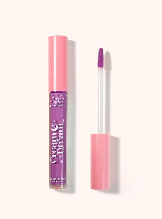 Absolute New York Cream Dream Lip Gloss, High Intensity Pigment and Shine, Instantly Hydrate Lips and Provides Long Lasting Moisture (MLCD07 Dreamer, .8 oz)