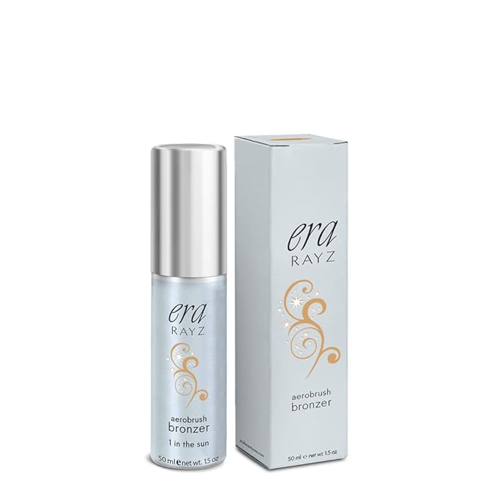 ERA Rayz spray on bronzer (1 In The Sun, 1.5 oz) - airbrush makeup, everyday, buildable, professional aerobrush cosmetics by Era Beauty