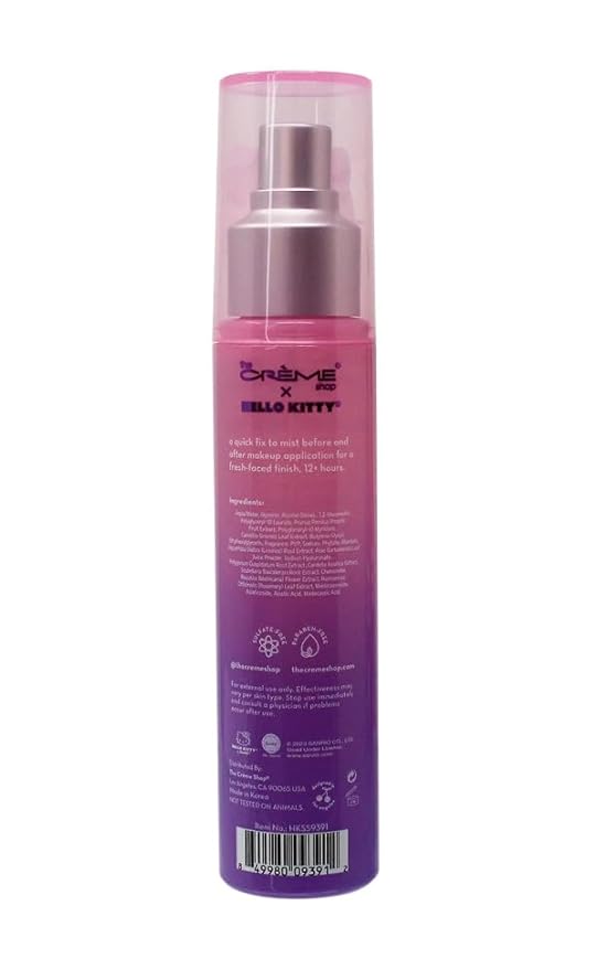 THE CRÈME SHOP X Hello Kitty(Purple) Makeup Perfecting Mist, Clear
