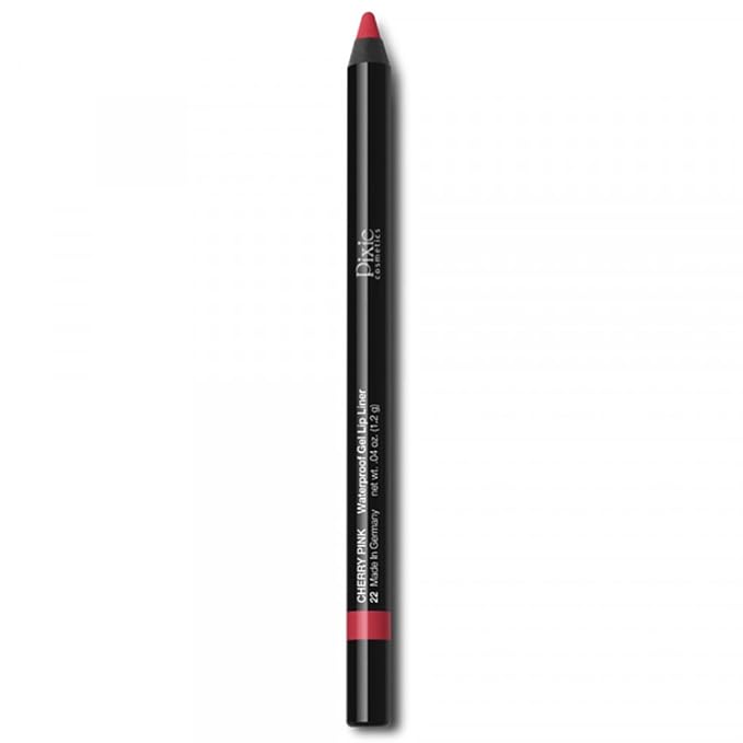 Sharpenable Waterproof Smudge-Proof Gel Lip Liner (Cherry Pink)