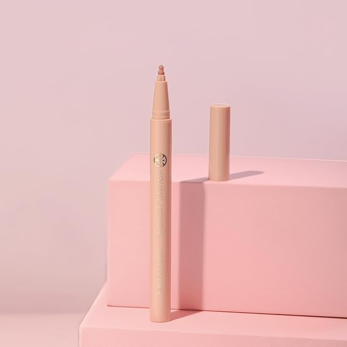 YOUNG VISION Gourd-Shaped Precision Liquid Lipstick & Lipliner - Nude Matte Perfection