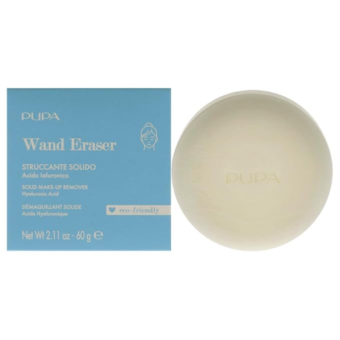 PUPA Milano Wand Eraser Solid Makeup Remover - Guarantees Skin's Natural Hydration Balance - Highly Sustainable Formula - Suitable For Face And Eyes - Eco Friendly - Dermatologically Tested - 2.1 Oz