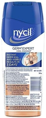 Cool Chandan Instant Cooling - Prickly Heat Powder with Sandalwood Frgrance - 150g