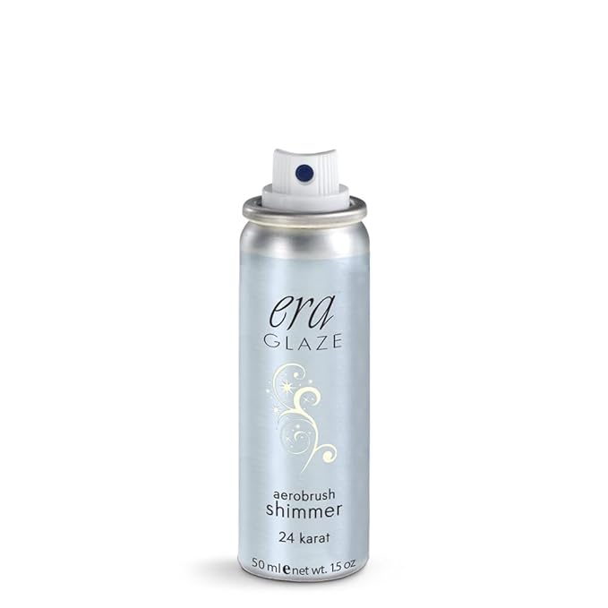 ERA GLAZE spray makeup, SHIMMER - 24 KARAT, 1.5 ounce, professional airbrush cosmetics by Era Beauty