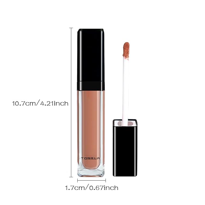 Lip Set, Lip Stain Long Lasting Waterproof, Lightweight, Non-sticky, High Shine Finish, Super Natural #06