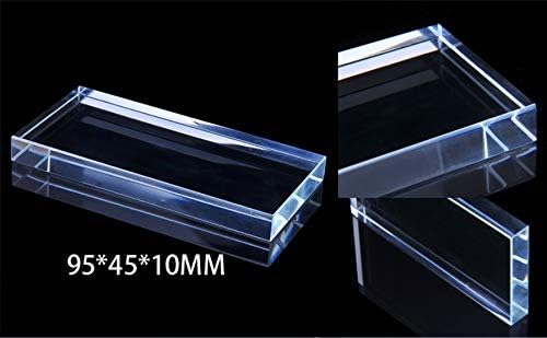 Pro Nail Art Painting Color Toning Glass Board Makeup Palette Eyelash Extension Adhesive Glue Pallet Glass Palette Stand(2 x 4 Inch )