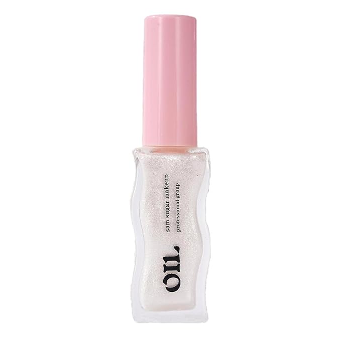Honey Infused Hydrating Lip Oil Lip Gloss with Honey Tropical Scent, High-Shine Non-Sticky Formula for Dry Lips, 8ml (Ice Cream, Lip Oil-6)