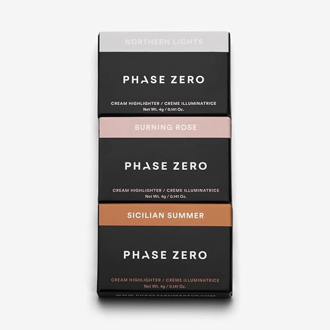 Phase Zero Makeup Cream Highlighter - "Northern Lights" - 4g / 0.141oz - For a Long Lasting, Natural, Radiant Glow