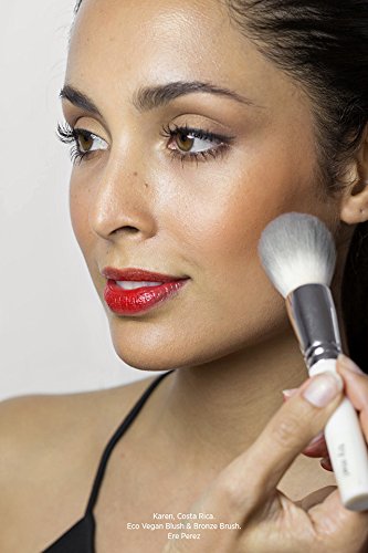 Ere Perez - Natural Eco Blush + Bronze Brush | Soft Bristles, Even Powder Distribution | Vegan, Cruelty-Free, Clean Beauty