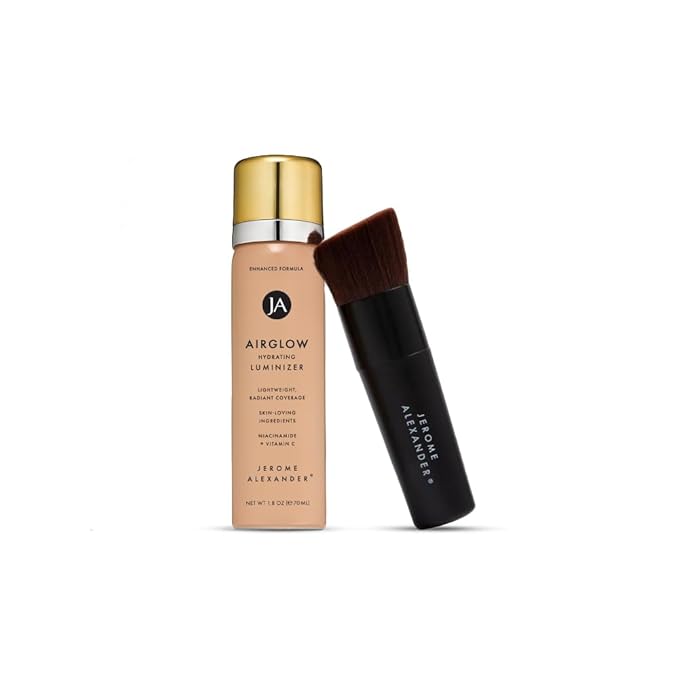 Jerome Alexander MagicMinerals AirGlow Tinted Highlighting Night Mist, Illuminating Airbrush Tinted Moisturizer Spray | 2PC | Bronze Glow