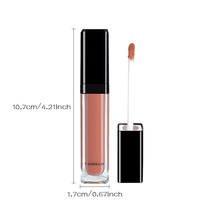 Lip Set, Lip Stain Long Lasting Waterproof, Lightweight, Non-sticky, High Shine Finish, Super Natural #05