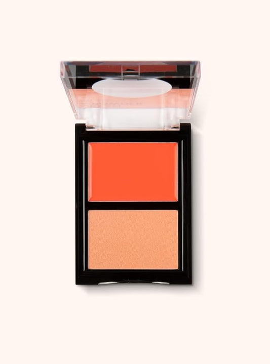 Absolute New York Cheeky Bloom Blush Infused with Hyaluronic Acid, Buildable Cream and Powder Base, Buildable High Pigment Coverage (MFCB01 Flushed Poppy)