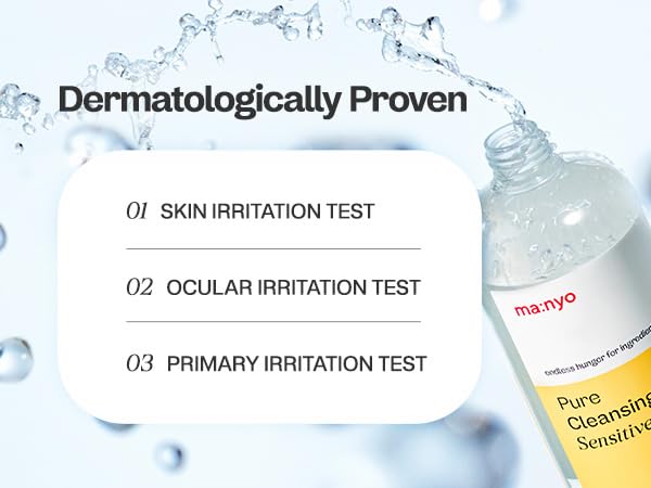 ma:nyo Pure Cleansing Water | Triple Micellar Technology for Sensitive Skin, Makeup Remover & Hydrating Cleanser, Korean Skincare 16.9 fl oz (500ml)