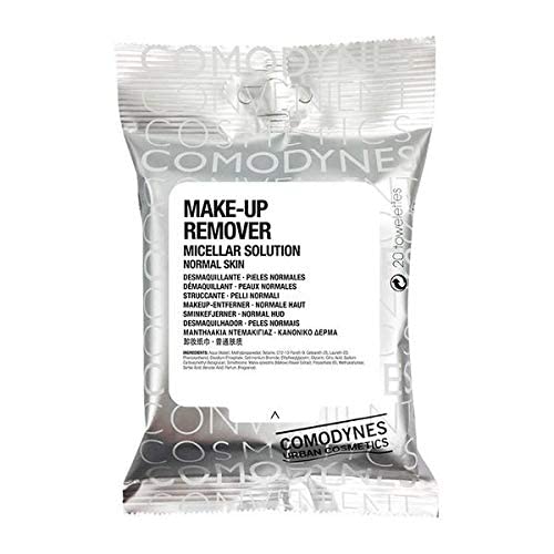 COMODYNES Makeup Remover Wipes Normal Skin 20 Units - Micellar Water - Helps Leave The Skin Of The Face Clean