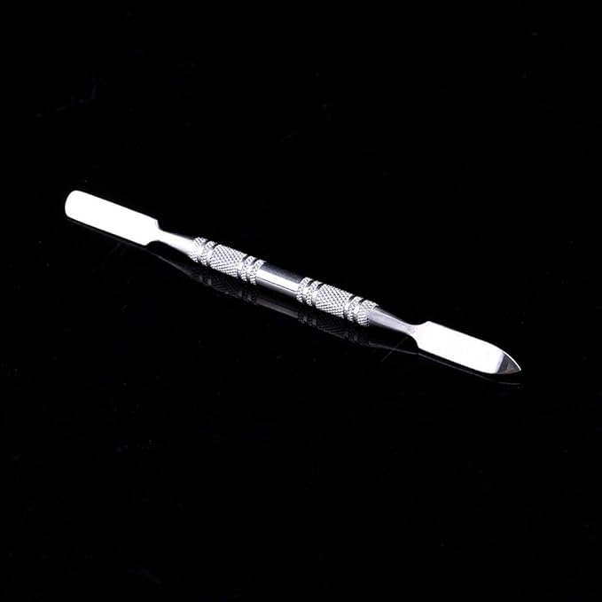 Small Stainless Steel Makeup Palette Rectangle Shape Mixing Plate Tools With Spatula