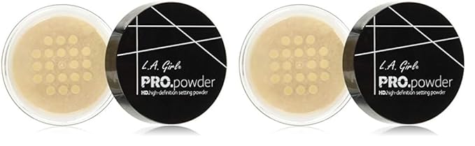 L.A. GIRL HD PRO Setting Powder - Banana Yellow (Pack of 2)