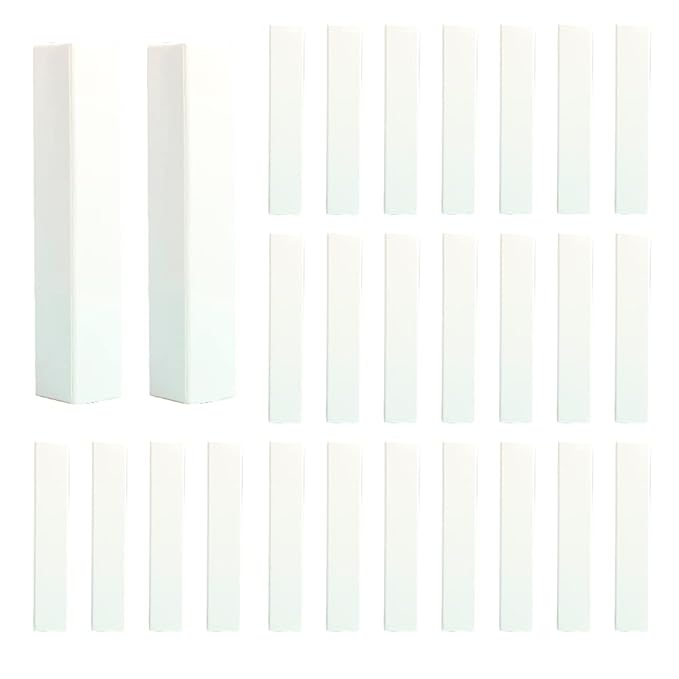 COSIDEA 50 PCS Empty White Lip Gloss Boxes W21 xW21 xH121mm / 0.83*0.83*4.76 inch, Cosmetic Perfume / Mascara Box Packaging for Small Business Wholesale, small Kraft Paper Box Luxury Holder Wrapping