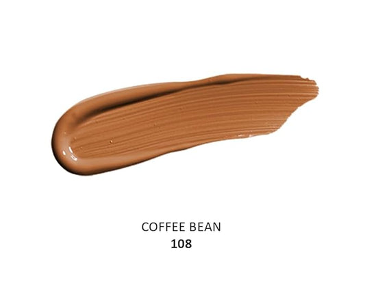 LB HD Liquid Foundation – Makeup Foundation with Hyaluronic Acid, Vitamin E – Hydrating Full Coverage Foundation for Smooth Complexion – Paraben-Free Formula for All Skin Types – Light Porcelain