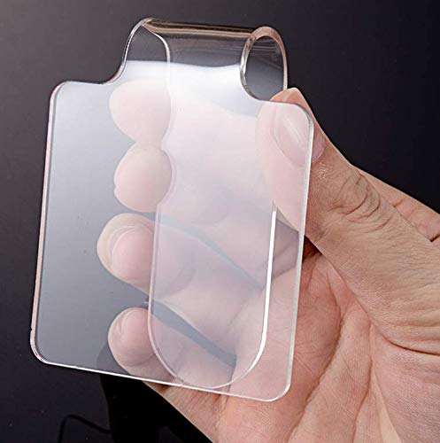 WOIWO 1PCS Transparent Acrylic Handheld Palette, Nail Makeup Palette Palette Palette