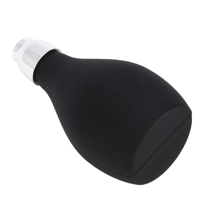 Powder Spray Pump,Refillable Silicone Powder Spray Bottle for Hair Fibers and Fine Powder,Reusable Powder Dispenser,Black
