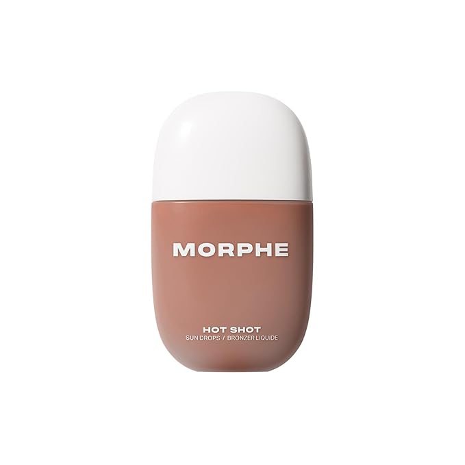 Morphe Hot Shot Sun Bronzing Drops - Waterweight Liquid Bronzer Drops with Niacinamide for Glowing Skin, Hydration & a Natural Radiant Finish - Fire Sign (1 Fl Oz)