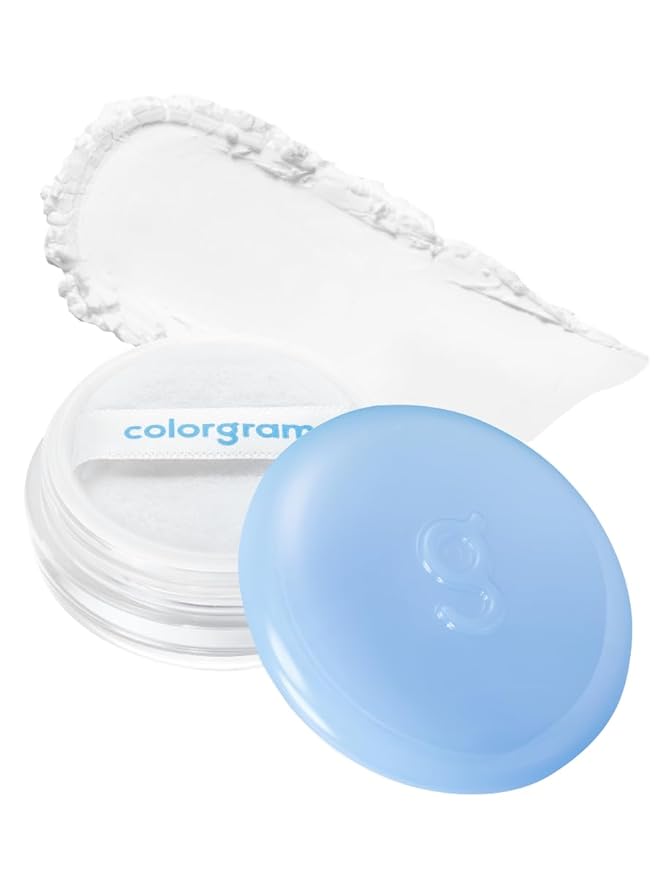 COLORGRAM Tintin Dory Blur Powder 0.14oz | Long-Lasting Pore-Perfecting Facial Setting Powder | Oil-Control Compact Powder for Smooth Matte Finish | Lightweight Silky Formula for Flawless Skin