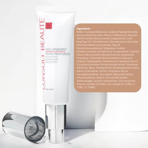 Consult Beaute Volumagen Tinted Moisturizer - Medium-to-Full Coverage - Buildable Coverage -1 fl.oz. - Light shade