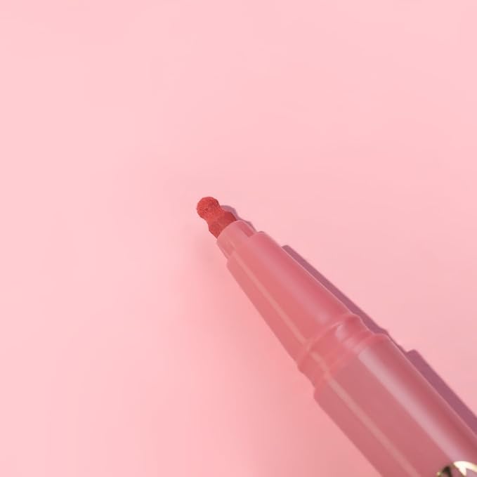 YOUNG VISION Gourd-Shaped Precision Liquid Lipstick & Lipliner - Nude Matte Perfection