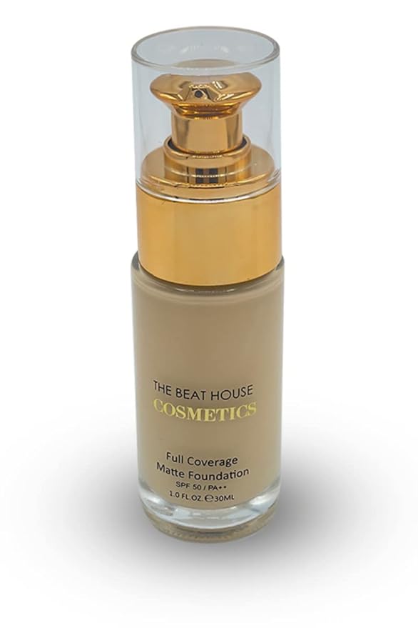 Full Coverage Matte Foundation (Pearl) | SPF 50/ PA ++ | Cruelty Free | Medium to Full Coverage | Smooth Finish | All Day Stay |