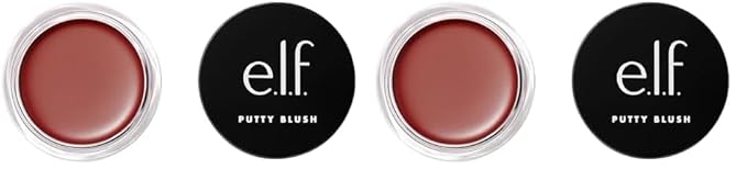 e.l.f. Putty Blush, Creamy & Ultra Pigmented Formula, Infused with Argan Oil & Vitamin E, Maldives, 0.35 Oz (10g) (Pack of 2)