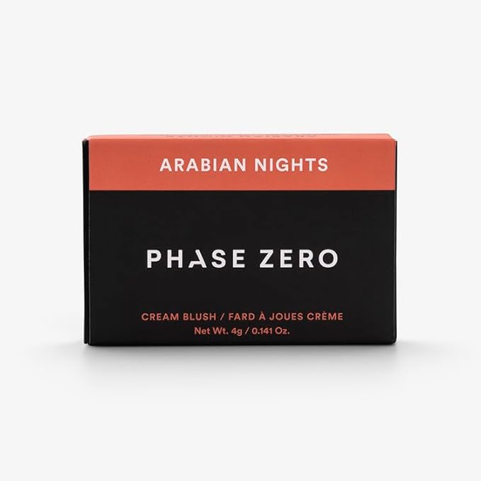 Phase Zero Makeup Cream Blush - "Arabian Nights" - 4g / 0.141oz - Long Lasting, Easy to Use, for a Radiant, Natural, Luminous Skin