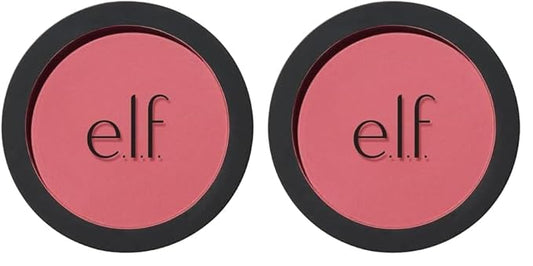 e.l.f. Primer-Infused Matte Blush, Long-Lasting, Lightweight & Buildable Powder Blush, Delivers A Matte Finish, Vegan & Cruelty-Free, Always Tempting (Pack of 2)