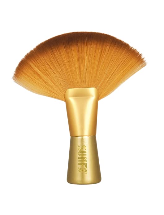 SunFX Post Spray Tan Translucent Finishing Powder | Talc Free | Sunless Tanning Powder with Large Professional Fan Brush & 100 pk of Disposable Sticky Feet