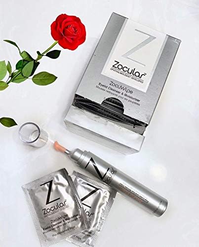 Zocuwipe Eyelid Wipes with Okra Complex - Eyelid Cleanser and Moisturizer Pads 40ct + Zocufill Elixir Eye Gel and Face Serum