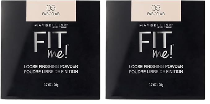Maybelline Fit Me Loose Finishing Powder, Fair, 1 Count (Pack of 2)