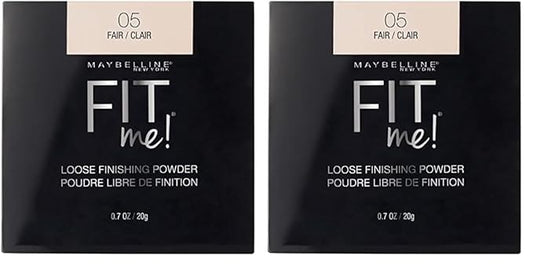 Maybelline Fit Me Loose Finishing Powder, Fair, 1 Count (Pack of 2)