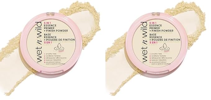 wet n wild 5 In 1 Essence Primer + Finish Powder (Pack of 2)