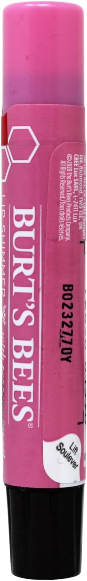 Burt's Bees Lip Shimmer Strawberry, 0.09 Ounce (Pack of 4)