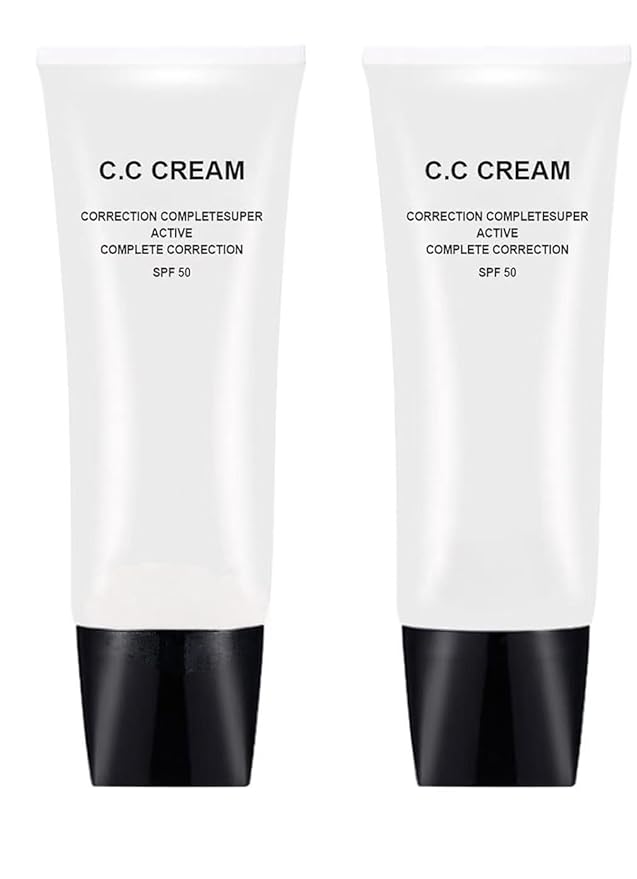Concealer for skin tone correction and protection, suitable for mature skin, (2 pieces) a