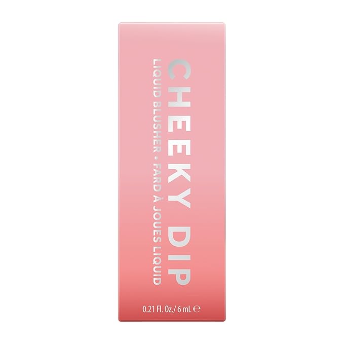 W7 Cheeky Dip Liquid Blusher - Pigmented Colour For Cheek Makeup - Satin Matte Finish - Skinny Dip (Pink)