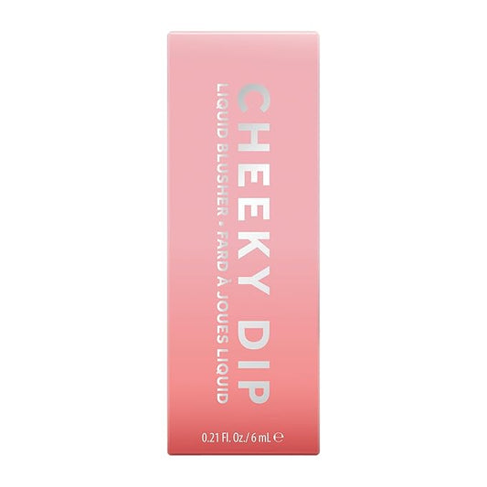 W7 Cheeky Dip Liquid Blusher - Pigmented Colour For Cheek Makeup - Satin Matte Finish - Skinny Dip (Pink)