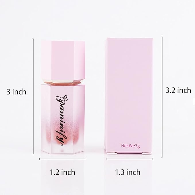 Soft Cream Liquid Blush, Creamy Dewy Blush Lightweight Blendable Glowing Blush Stick with Cushion Applicator,Natural Silky Smooth Moisturizing Blush Makeup,Cruelty-free,04 Peach Pink