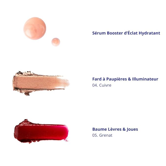 Makeup Set - Limited Edition Soleil d'Hiver - Hybrid Makeup & Skincare Set - 3 Products Essential Makeup - All Skin Types - 99% Natural Ingredients - Vegan - Limited Edition