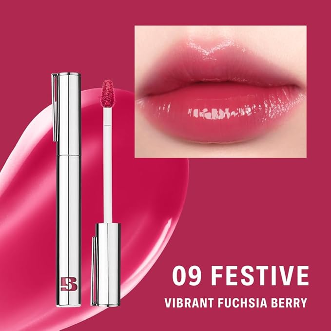 BRAYE Thin Glow Tint | Effortless Pen Tint | Hydrating Water-Grip Shine | Vegan & Cruelty-Free | Long-Lasting Buildable Color l 09 FESTIVE