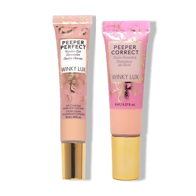 Winky Lux Peeper Perfect Under Eye Concealer (Neutral Beige) and Winky Lux Peeper Correct Peach Color Corrector