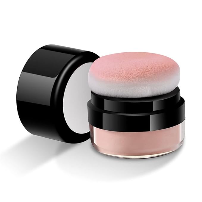 Loose Powder Blush Air Cushion Blush Natural Blusher Bright Shimmer Face Blush for Cheek Highly Pigmented Blush Makeup Easy to Blend Makeup Blushin, All Day Wear(04#)