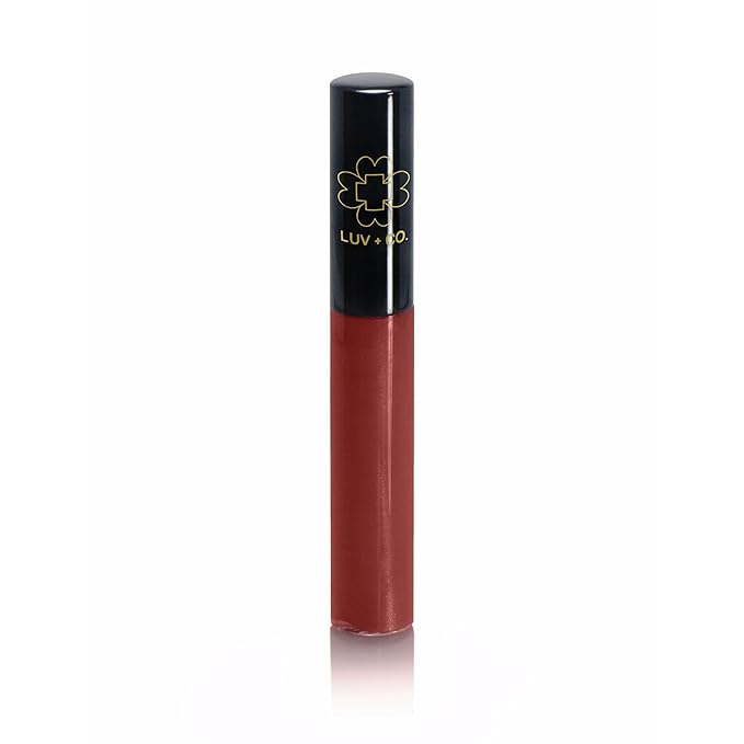 Lip Gloss 7ml 90% Organic Moisturizing Lip gloss Non Sticky Shiny Natural Colorants For Light Glossy Coverage Gluten Free Paraben Free | Coral Peach | Boheme