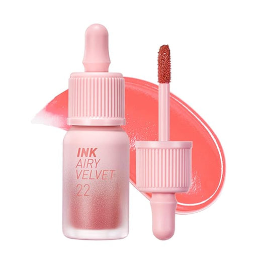 Peripera Ink Airy Velvet Lip Tint, Liquid Lip (022 CENTER PEACH)
