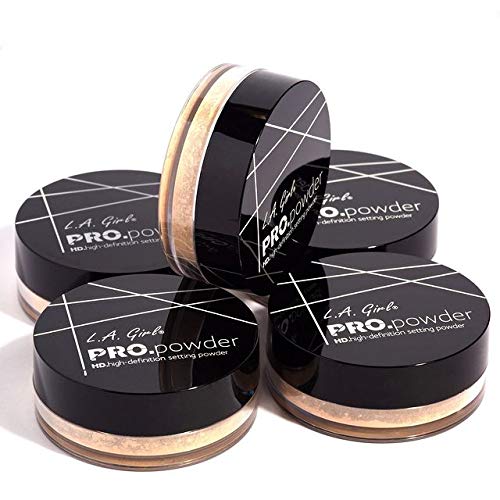 L.A. GIRL HD PRO Setting Powder - Banana Yellow (Pack of 2)