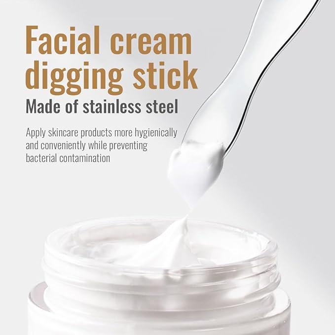 KOOBA Eye Cream Applicator and Cosmetic Cream Spatulas Spoon Reusable Roller Massager Tool Facial Wand Stick Skincare Accessories